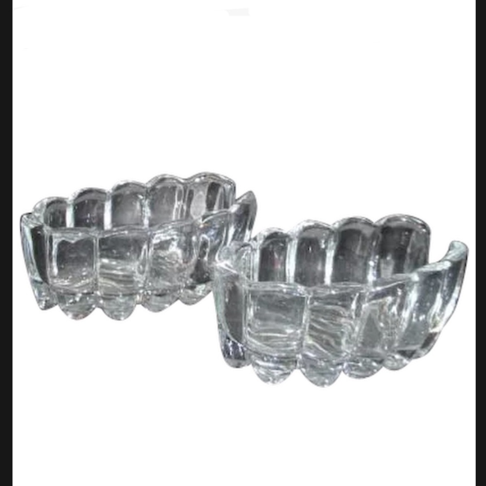 Vintage Princess House Crystal Spoon & Fork holder